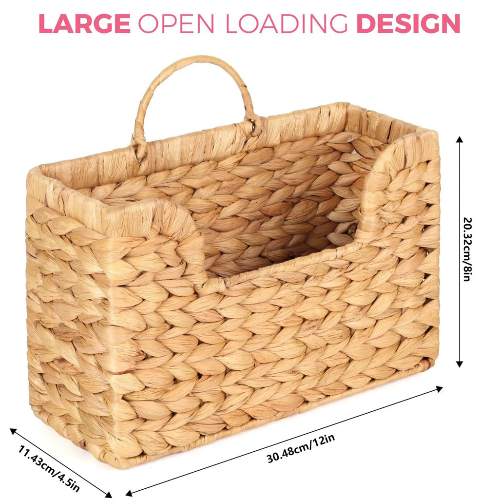 Rattan Woven Wall Magazine Basket