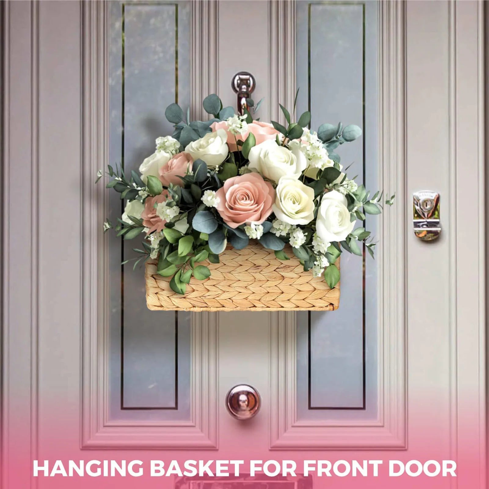 Rattan Woven Wall Magazine Basket